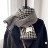 Winter Warm Herringbone Check Muffler Scarf