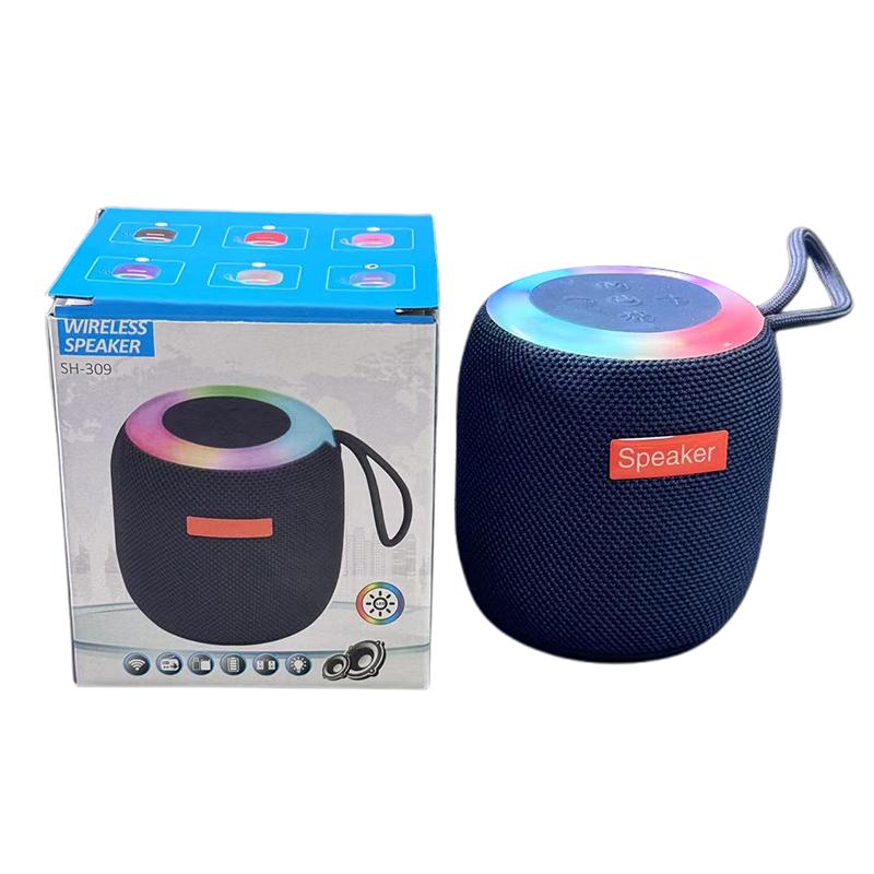 Bezprzewodowy Głośnik Bluetooth Wodoodporny Kolorowe Światła RGB Efekt Dźwięku Stereo Bas Ładowanie Przenośny Głośnik