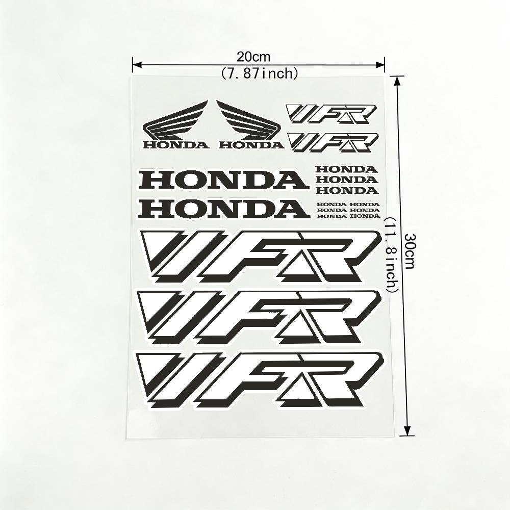 

For HONDA VFR 18 colors Reflective motorcycle stickers, 3M safety warning at night in the dark scooter helmets 20x30cm