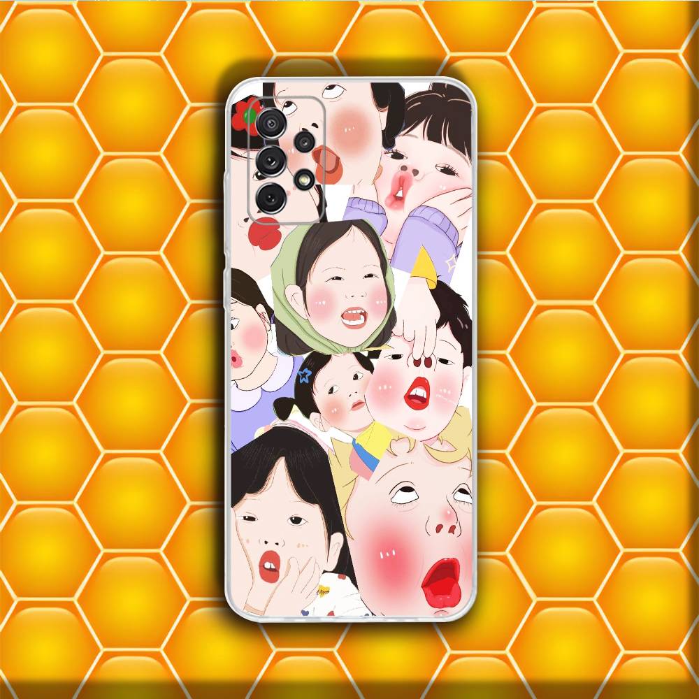 Funny Cute Boy Girl Paired Couple Phone Case Silicone For Samsung S30,23,21,22,20 FE lite,S10,9PIus Note20ultra Soft Transparent