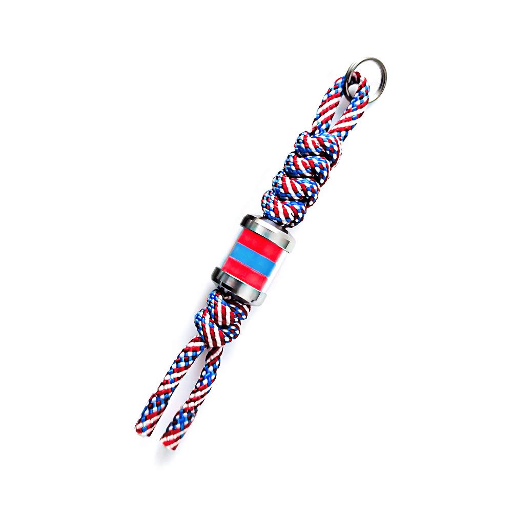 

Титановые бусины Ti Firefly EDC из паракорда с кольцом для ключей для брелоков и фонариков [RovyVon] Бусины, (Красный, Синий, Красный)