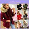 Womens Winter Fur Lined Parka Hooded Jacket Warm Thick Overcoats Outwear Coats