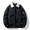 Herren Fleec Warm Winter Steppjacke Gepolstert Freizeitmann Dicke Winterjacke für Herren Hohe Qualität Luxus Polsterung Herrenbekleidung