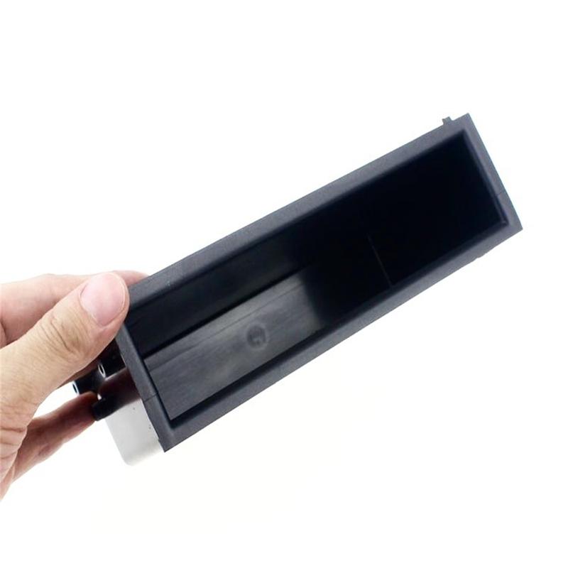 Car Single Storage Box 1 Din Dashboard Radio Installation Pocket Pencil Case Hand Drawer Plastic Universal