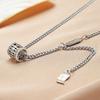 Titanium Steel Fashionable Hip Hop Letter Necklace For Women Unique Piece Jewelry