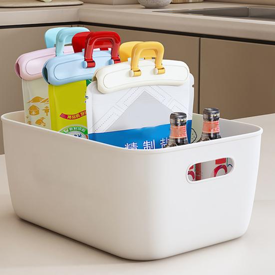 Snackbeutel-Klammern Multifunktionale Verschlussklammern für Snackbeutel Gewürz Tee Mehlbeutel Starker luftdichter Verschluss Einfache Einhandbedienung Kunststoff Küche