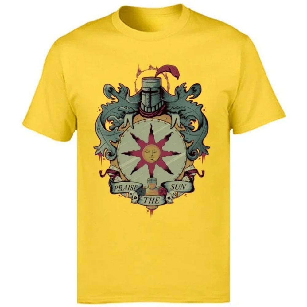 New Arrival Men Tops & Tees Dark Souls Normal T Shirts  Cotton Fabric Short Sleeve Camisa T Shirt Round Neck Vintage Game
