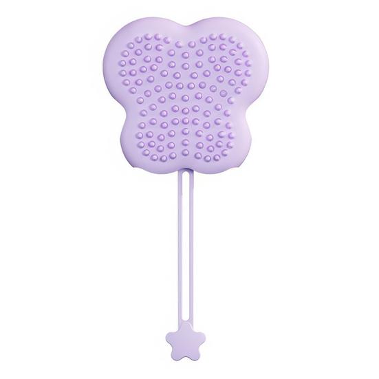 2-in-1 Pet Grooming Glove with Lanyard Soft Flexible Cat Head Shape Pet Grooming Massage Glove Grooming Mitt