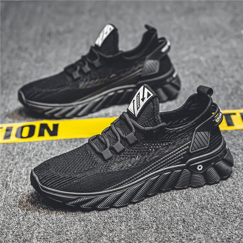 

Men s shoes summer breathable soft-soled fly-woven mesh sports running casual and lightweight men s coconut tide shoes 39 чёрный