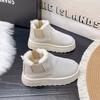 Winter Women Platform Boots Thermal Snow Boots Fur Lined Elastic Ankle Warm Short Boots New Slip Resistant Cold Shoes for Women
