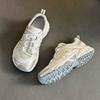 Leather mesh dad shoes women's thin new summer breathable hiking shoes versatile platform casual sports shoes