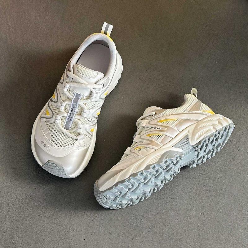 Leather mesh dad shoes women's thin new summer breathable hiking shoes versatile platform casual sports shoes