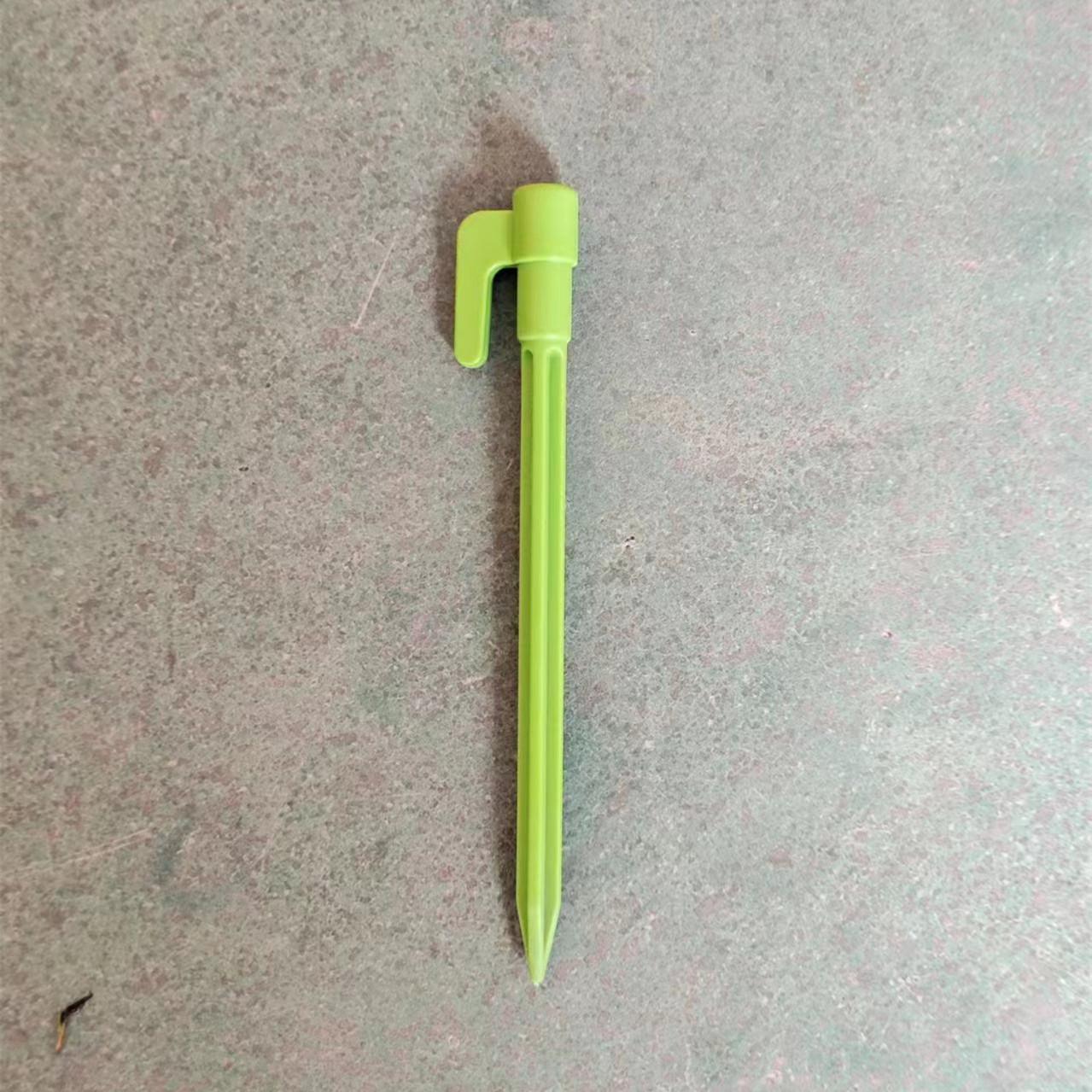 

4 шт. Пластиковые колышки для палаток для кемпинга, пляжные коврики, гвозди, ветрозащитные колышки для парашютного шнура, аксессуары для гвоздей для кемпинга на открытом воздухе зелёный