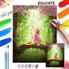 Disney DIY Rapunzel Forest Painting Kit Home Wall Decor Handmade Gift Art Crafts Coloring Paint By Numbers Canvas Wall Hanging Art Decor