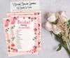 Inkdotpot Bachelorette Party Games Set Bundle Of 4(50 Sheets Each) w Miss to Mrs Gold Banner Floral Fun Bridal Shower Games