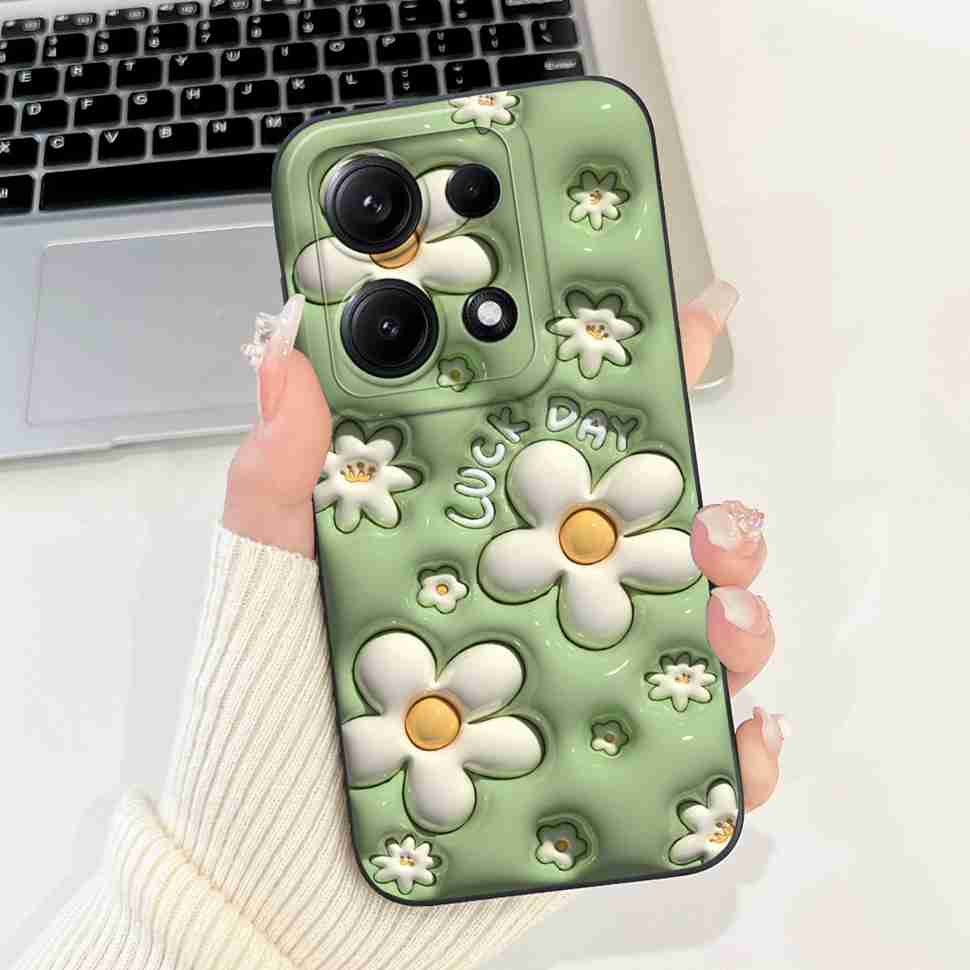 Simple Silicone Case For Redmi Note14S 4G Cute Panda Rabbit Shockproof Back Cover Note14 For Xiaomi Redmi Note 14 14S Cases