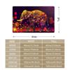 Elephant Mandala Art Floor Mat Cozy Flannel Soft Thick Non Slip Mat For Living Room Bedroom Kitchen Decor Rugs