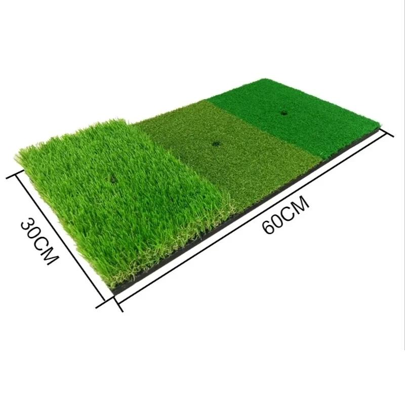 Golf Hitting Mat Indoor Outdoor Mini Practice Durable PP Grass Pad Backyard Exercise Golf Training Aids Accessories