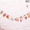 7 Styles New Cartoon Pull Flag Christmas Flag Christmas Decoration Supplies Birthday Wedding Decoration Hanging Flag
