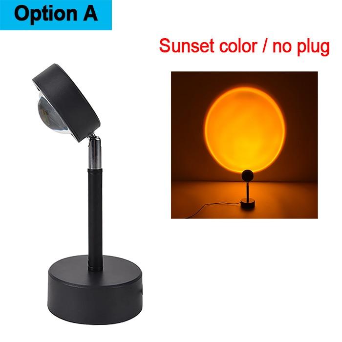 Sunset Projector Projection USB Atmosphere LED Night Lights Desk Lamp Home Decor