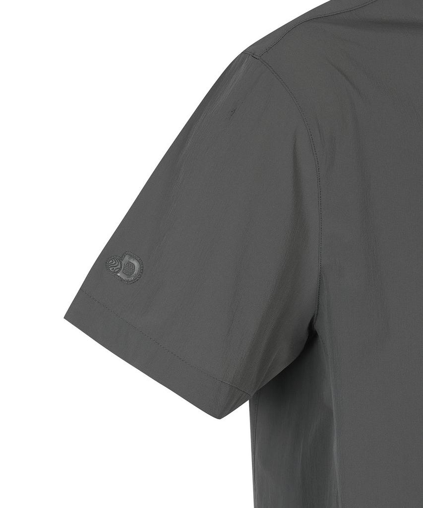 DISCOVERY EXPEDITION Men'S Freshvent Airdot Woven Short Sleeve T-Shirt (D/Grey)