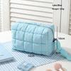 New Fashion Solid Color Soft Cotton Cosmetic Bag Portable Large Capacity Storage Bag Hand Carrying Cotton Clothes Wash Bag