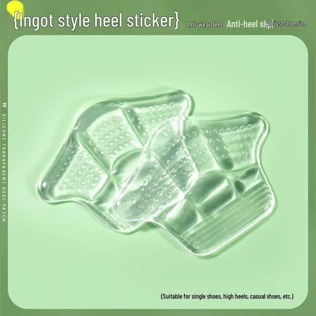 Silicone Anti-Slip Transparent Heel Pads: Comfortable, Non-Adhesive, and Shoe-Safe Half Insoles.