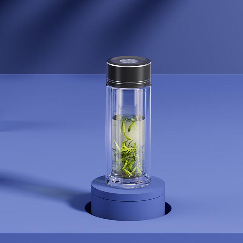 Lanbeiqi Beile Double Wall Glass Tea Bottle