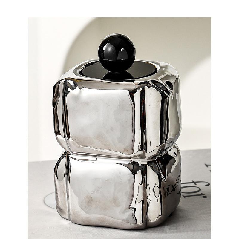 Nordic Dental Floss Box Storage Jar Desktop Home Creative Zahnstocher Tube Cotton Swab Box Storage Box Modern Home Decoration