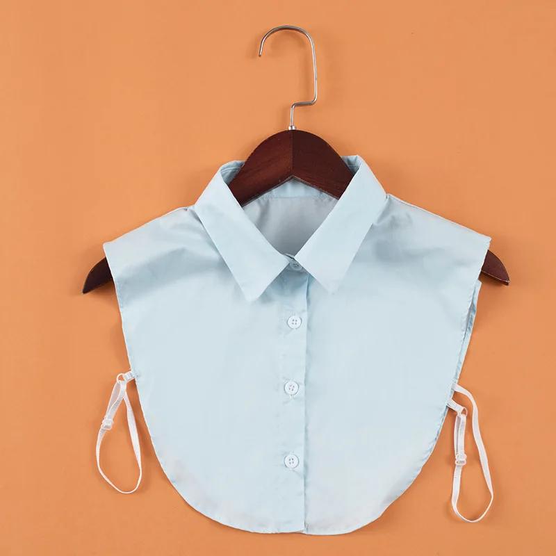 Perfect Match Women Shirt Fake Collar Detachable Collars For Mens Solid Lapel Necklace False Collar Lapel Blouse Top Clothes Decorative