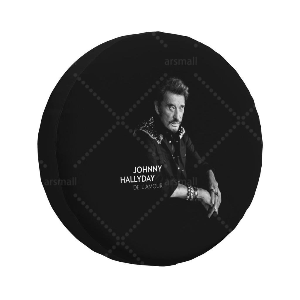 Johnny Hallyday Car Tire Dust Cover SUV Truck Travel Trailer,Waterproof Tires 14" 15" 16" 17" Wheel Cover spare tire cover