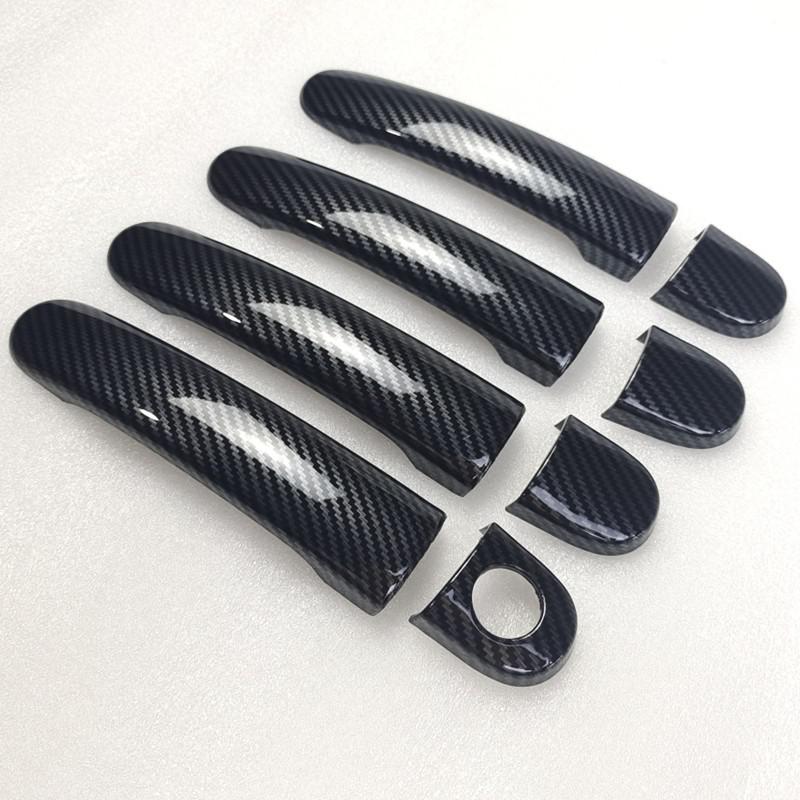 

Для VW Passat B5 Golf Mk4 Polo Jetta Skoda карбоновая дверная ручка крышка защелка отделка молдинг безель Кепка гарнир украшения 1K