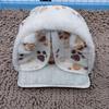Cotton Plush Hamster Bed Washable Hamster Nest Cozy Rabbit House  Indoor Use