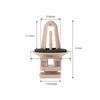 10Pcs Car Interior Sill Door Entrance Trim Clips For BMW E81 E82 E87 F20 F21 F22