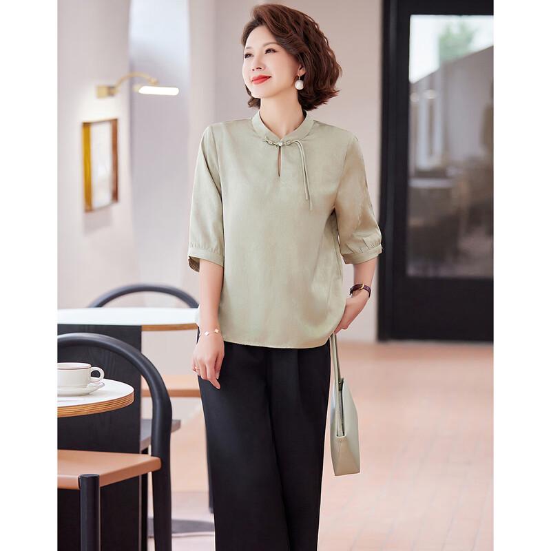 Elegant New Chinese Style Summer Outfit for Mothers