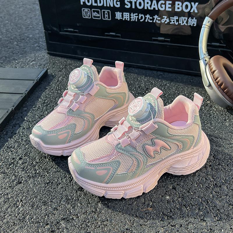 

Girls shoes sneakers 2025 summer new children s running shoes girls twist shoes older children breathable dad shoes 26