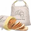 1PC 43*33cm Beeswax Bread Bags Reusable Cotton Fresh-Keeping Bread Bags Portable Beeswax Coated Sourdough Bread Bags