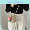 Chic Urban Style Woven Bucket Bag 2023 Trendy Casual Shoulder Bag For Women
