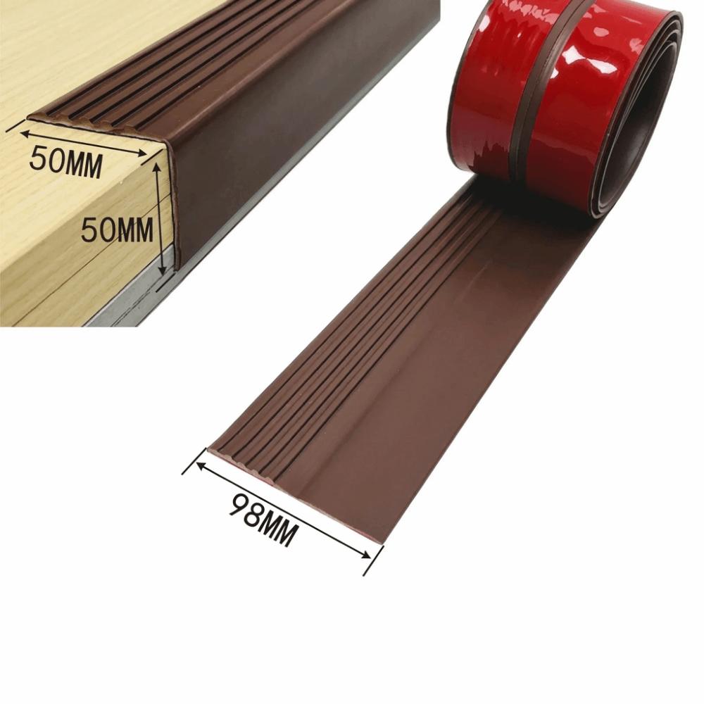 100cm Stair Safety Non-Slip Strip PVC Peel and Stick Anti Skip Step Treads Flexible Self-Adhesive Decorative Strip