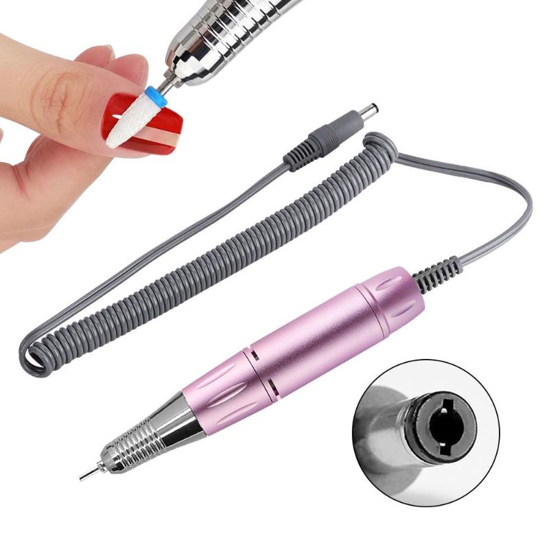 Electric DC Nail Drill Pen Handle File Polish Grind Machine Handpiece Manicure Pedicure Tool For Nails Drill Machine Accessories
