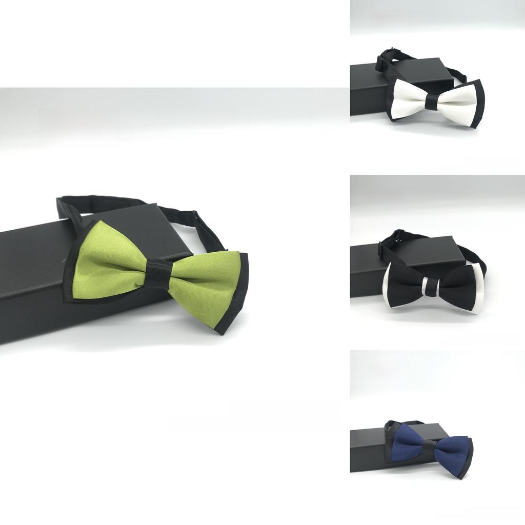 Childrens Double Layer Bicolor Bow Tie With Classic Style For Kids Formal Events