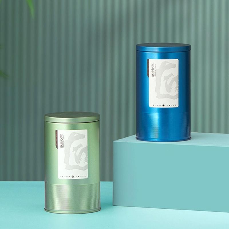 Coffee Storage Jar Metal Tea Box Can for Loose Tea Smell Proof Container Leaf Tea Tinplate Containers Storage Gift Box