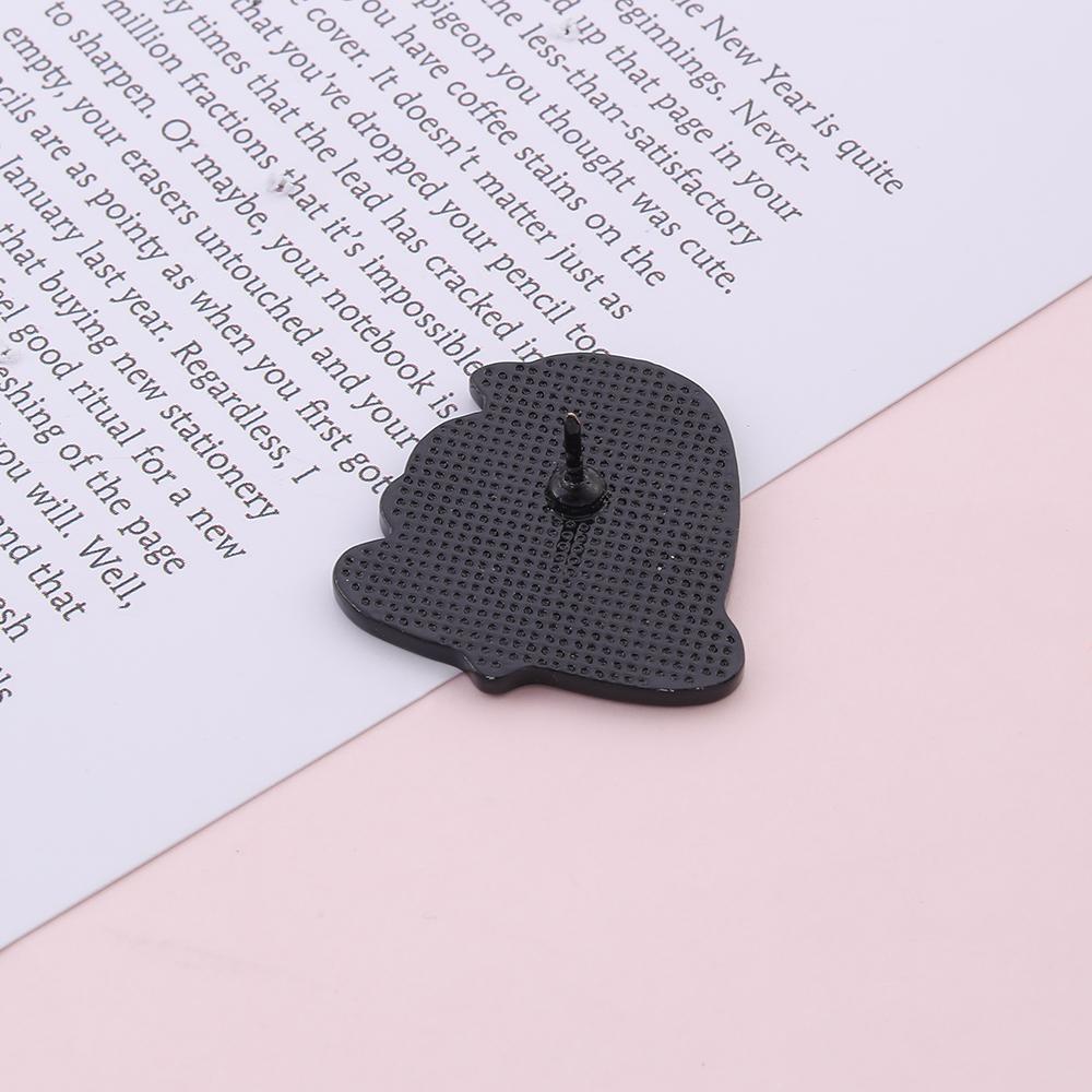 Letter Live In The Present Love Yourself First Enamel Brooches No Bad Vibes /Never Give Up Words Pins Book ON World OFF Badge