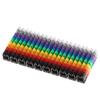 100/150Pcs For 2-3mm Wire 1.5mm², 2.5mm², 4mm², 6mm² Wire Number Box Cable Marker Colourful C-Type Marker Number Tag Label