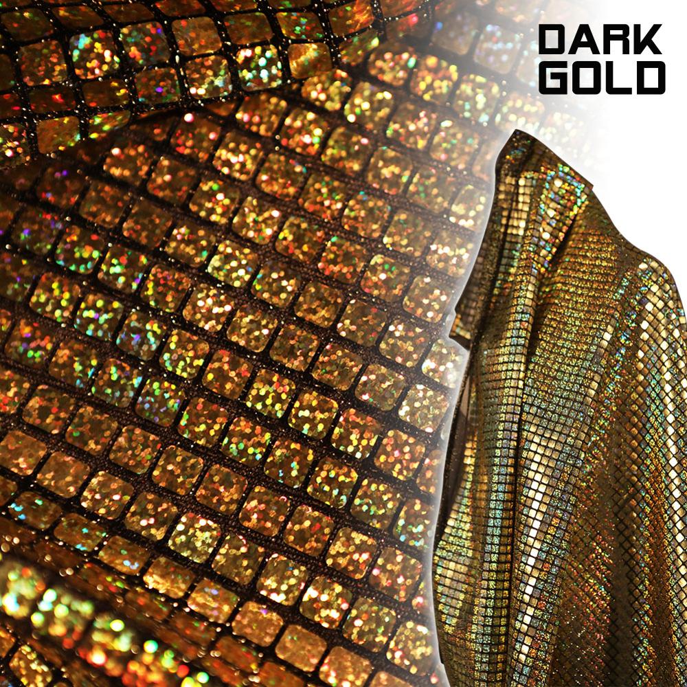 45*95cm Soft Mirror Fabric Laser Gold Mesh Reflective Fabric Shiny Laser Patchwork Diy Bag Shoes Cloth Sewing Accessories