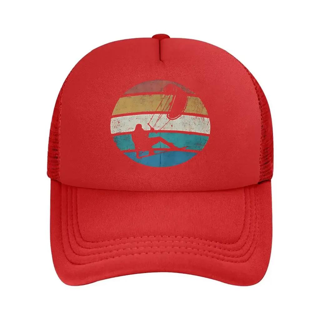 Surfing Retro Sports Beach Design Mesh Baseball Cap