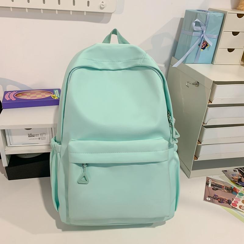 Сплошной цвет Студенческая сумка Женский рюкзак для кампуса Маленький рюкзак — фото 11