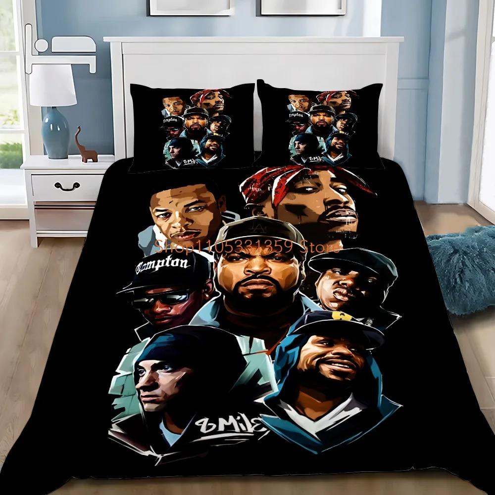 Squisiti Set Lenzuola 3D Tupac Carta da Parati Hip Hop 2Pa C Musica Stampa Digitale Copripiumino Piumone Letto Ragazze Ragazzi Regalo