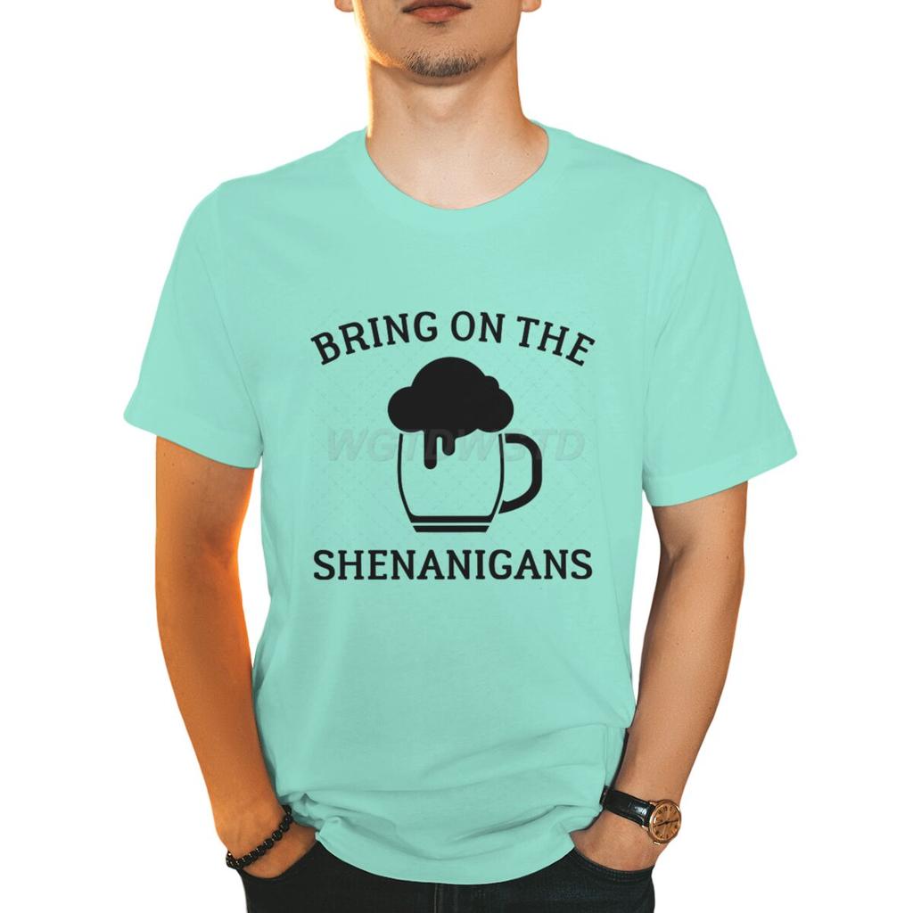 Irish Drinking Team Tshirt for Unisex St Patricks Day Beer Tee Round Neck Short Sleeve Tee Unisexs St Patricks Day Shirt