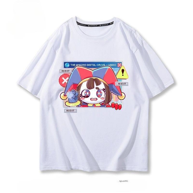 Magic Digital Circus Graphic Printing Pure Cotton Parent-child OutfitT-shirts Short Sleeves Luxury Outdoor Sports Brand